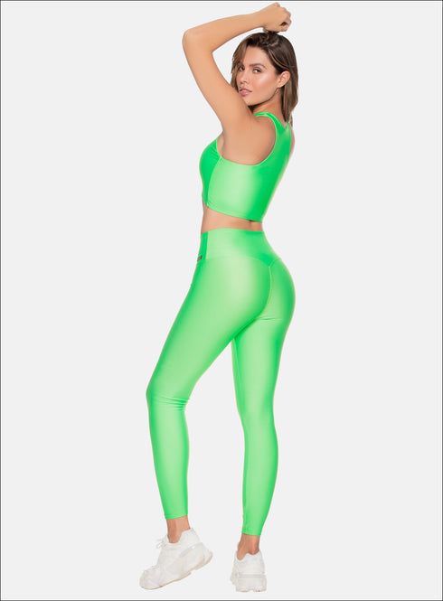 Leggins Brillosos Deportivos Mujer Unitalla - Mallas Fitness Shiny Babalú® 109053